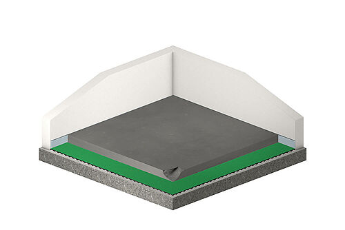 REGUPOL sound 17 under cement screed (1 layer)