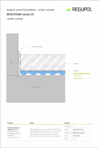 REGUFOAM sound 10 under cement screed