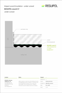 REGUPOL sound 17 under cement screed